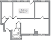 One Bedroom, One Bathroom